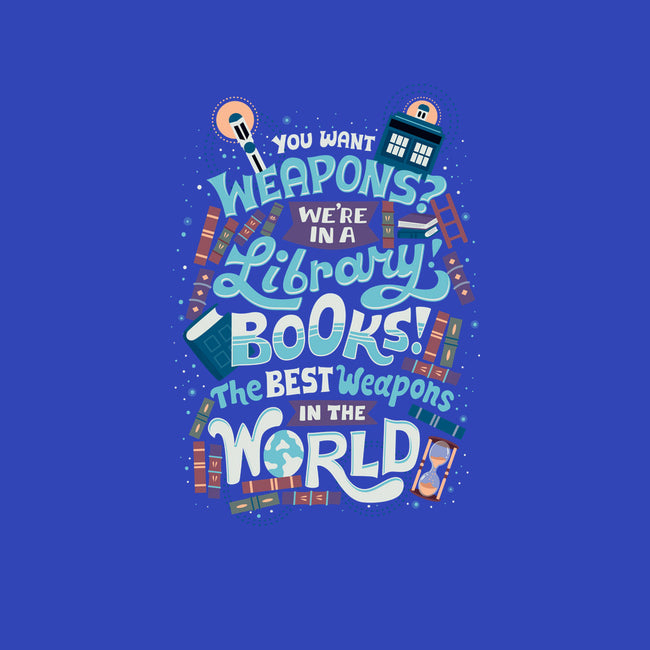 Books are the Best Weapons-womens basic tee-risarodil