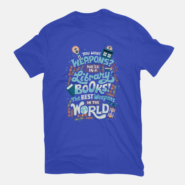 Books are the Best Weapons-unisex basic tee-risarodil