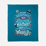 Books are the Best Weapons-none fleece blanket-risarodil