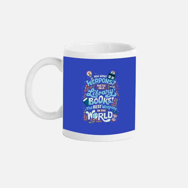 Books are the Best Weapons-none glossy mug-risarodil