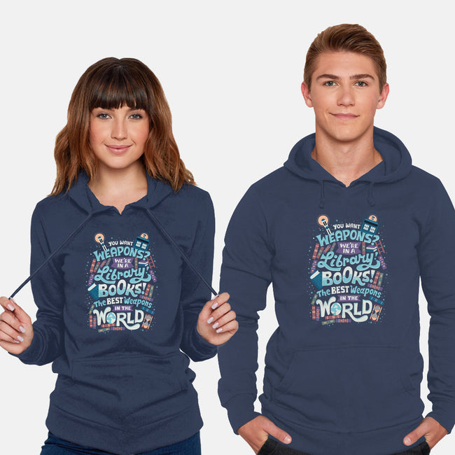 Books are the Best Weapons-unisex pullover sweatshirt-risarodil