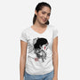Princess-womens v-neck tee-Hafaell