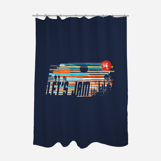 3 2 1-none polyester shower curtain-kharmazero