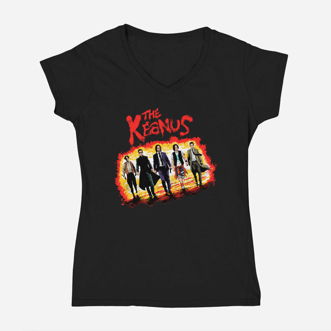 The Keanus-womens v-neck tee-zascanauta
