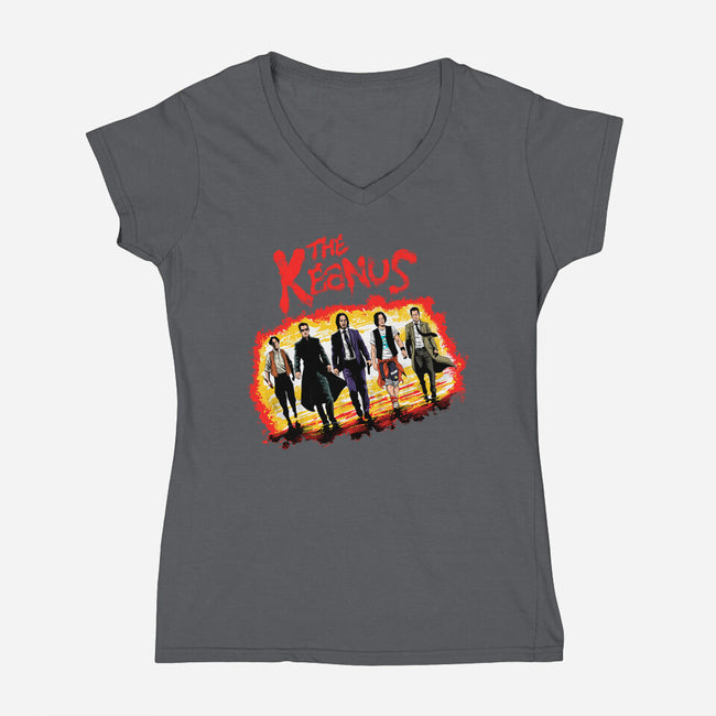 The Keanus-womens v-neck tee-zascanauta