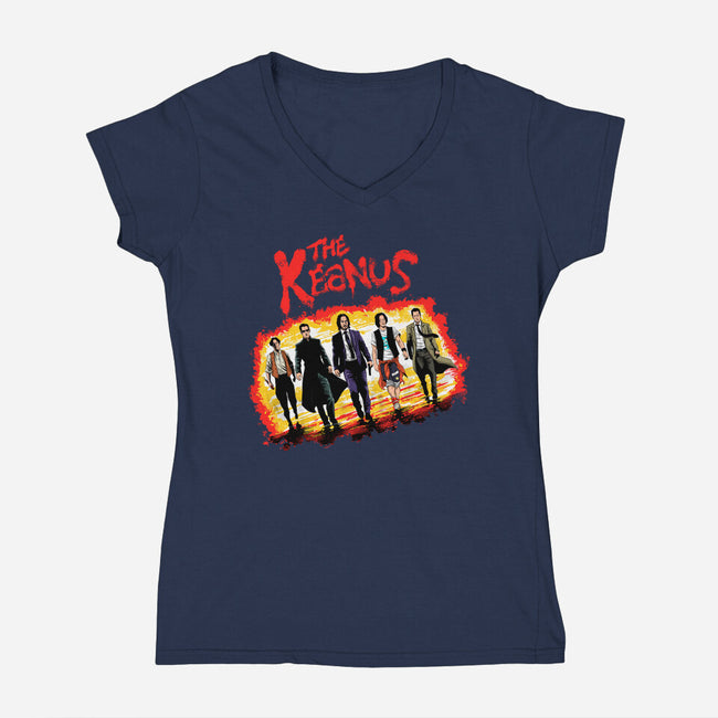 The Keanus-womens v-neck tee-zascanauta