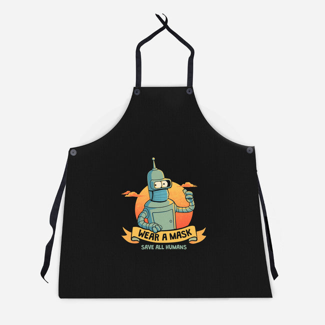 Save All Humans-unisex kitchen apron-teesgeex
