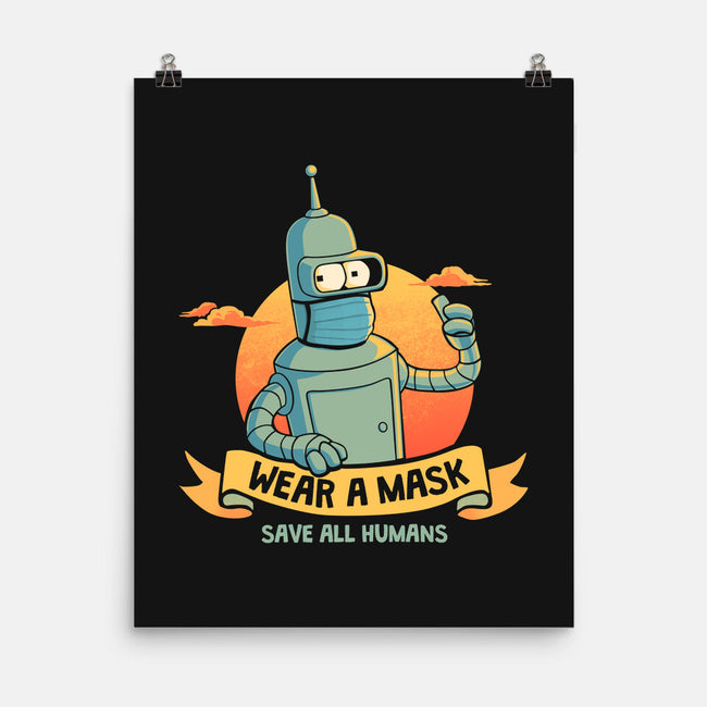 Save All Humans-none matte poster-teesgeex