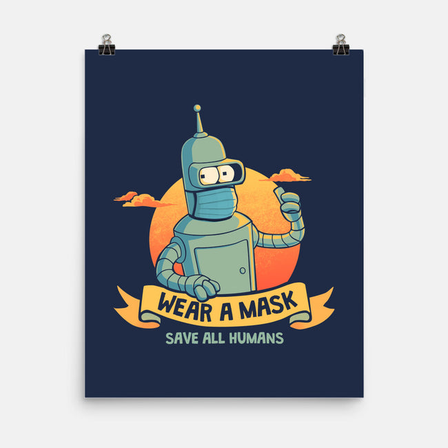 Save All Humans-none matte poster-teesgeex