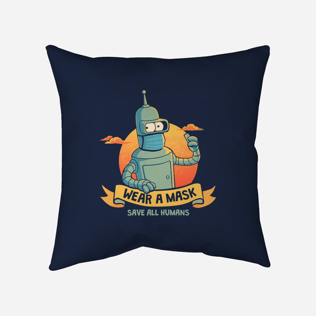 Save All Humans-none removable cover throw pillow-teesgeex