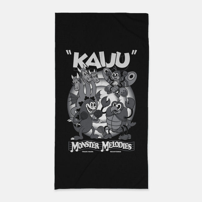 Monster Melodies-none beach towel-Nemons