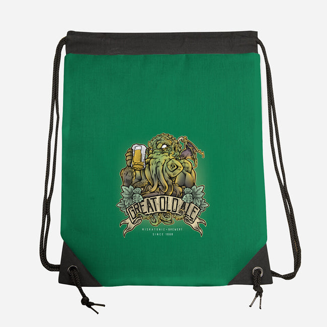 Miskatonic Brewery-none drawstring bag-Fearcheck