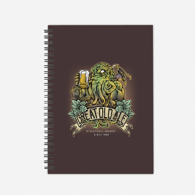 Miskatonic Brewery-none dot grid notebook-Fearcheck