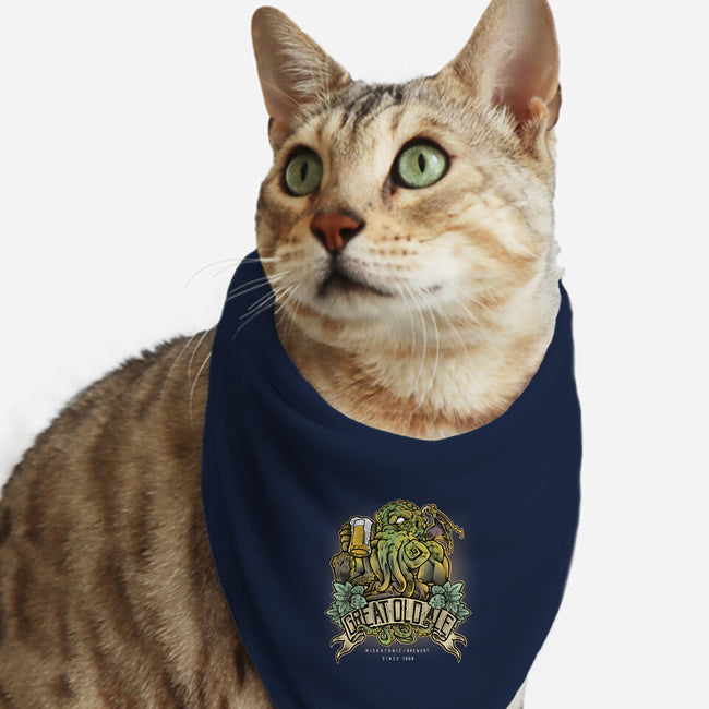 Miskatonic Brewery-cat bandana pet collar-Fearcheck