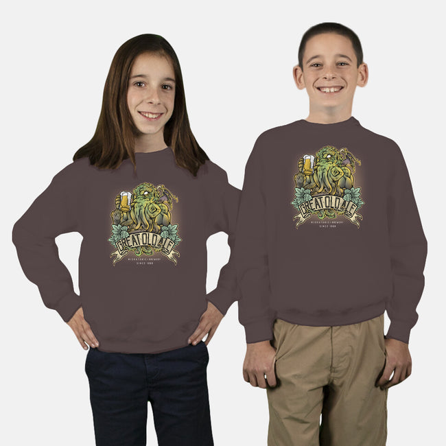 Miskatonic Brewery-youth crew neck sweatshirt-Fearcheck
