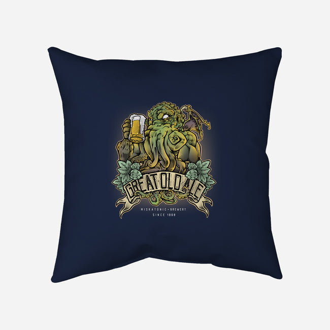 Miskatonic Brewery-none removable cover w insert throw pillow-Fearcheck