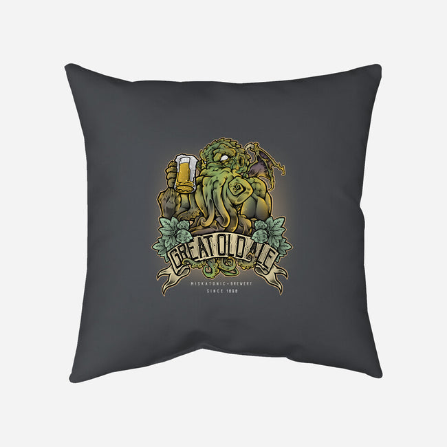 Miskatonic Brewery-none removable cover throw pillow-Fearcheck