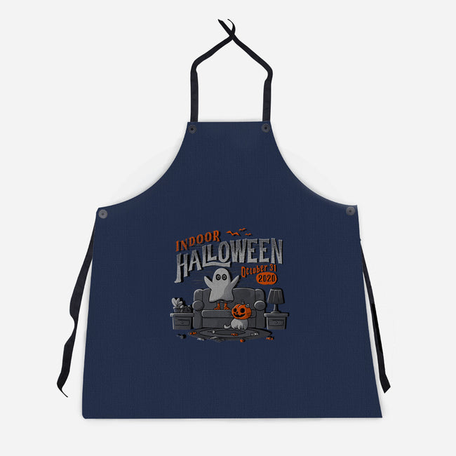 Indoor Halloween-unisex kitchen apron-eduely
