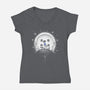 Behind The Door-womens v-neck tee-ManuelDA