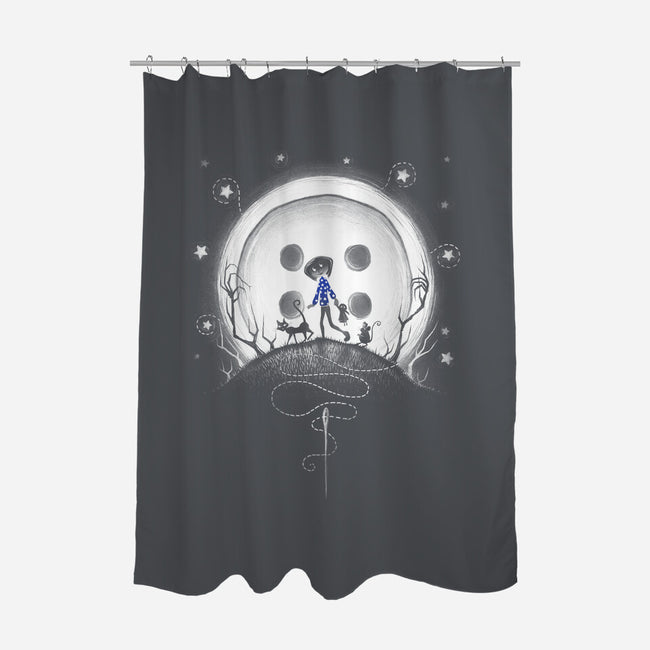 Behind The Door-none polyester shower curtain-ManuelDA