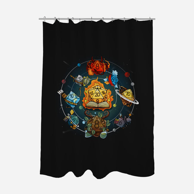Solar Dice System-none polyester shower curtain-Vallina84