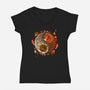 Autumnal-womens v-neck tee-Vallina84