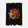 Autumnal-none polyester shower curtain-Vallina84