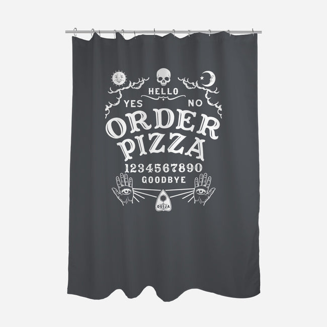 Order Pizza-none polyester shower curtain-Immortalized