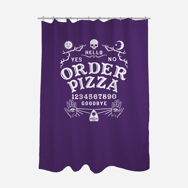Order Pizza-none polyester shower curtain-Immortalized