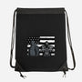 Monsteria-none drawstring bag-pigboom