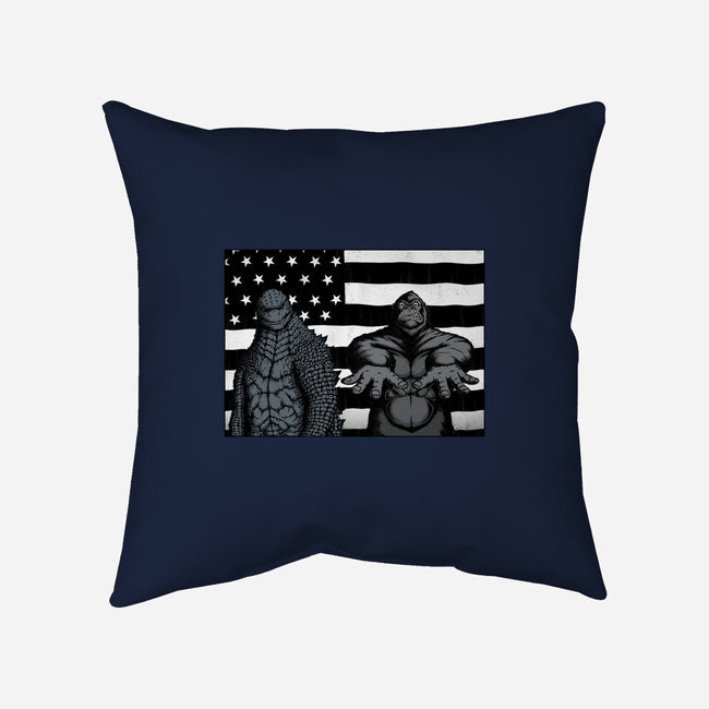 Monsteria-none removable cover w insert throw pillow-pigboom