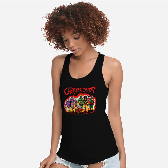 The Chosen Ones-womens racerback tank-zascanauta