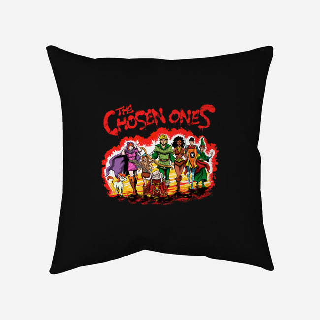 The Chosen Ones-none removable cover w insert throw pillow-zascanauta
