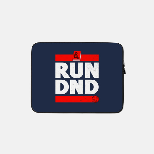 Run DND-none zippered laptop sleeve-shirox