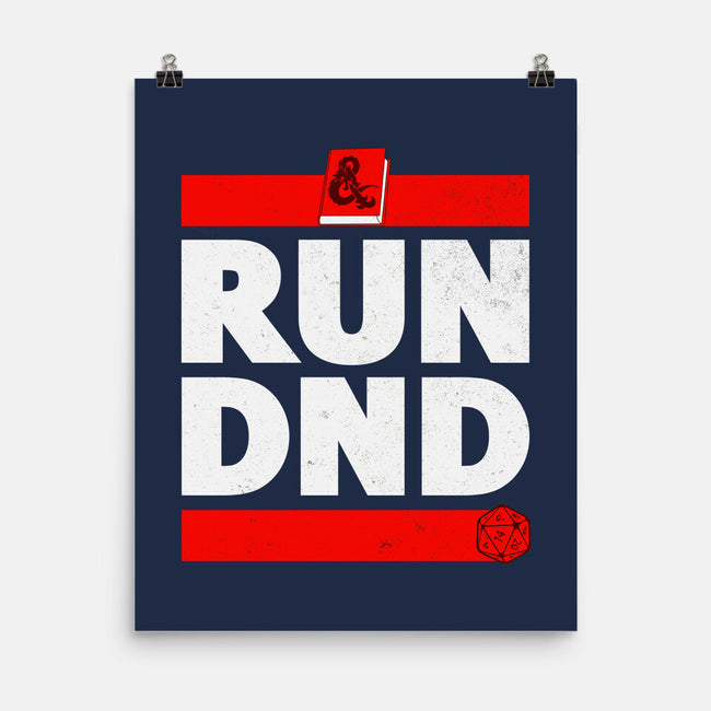 Run DND-none matte poster-shirox