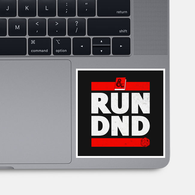 Run DND-none glossy sticker-shirox