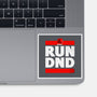 Run DND-none glossy sticker-shirox