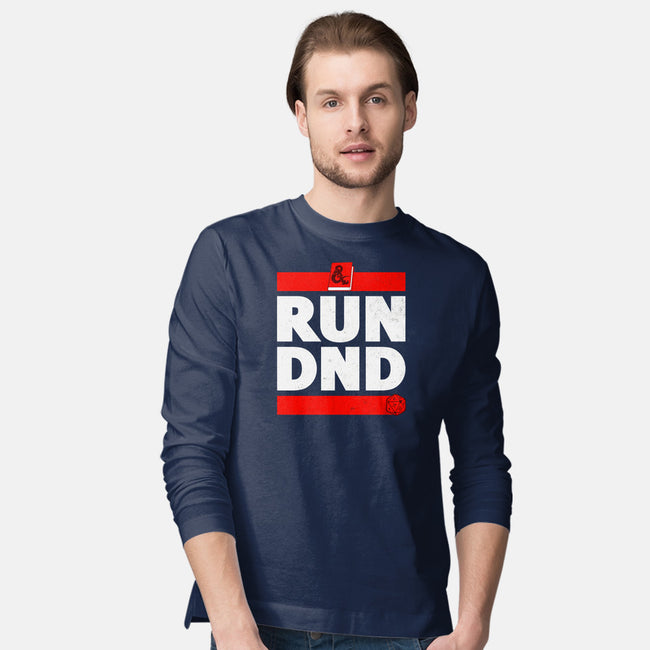Run DND-mens long sleeved tee-shirox