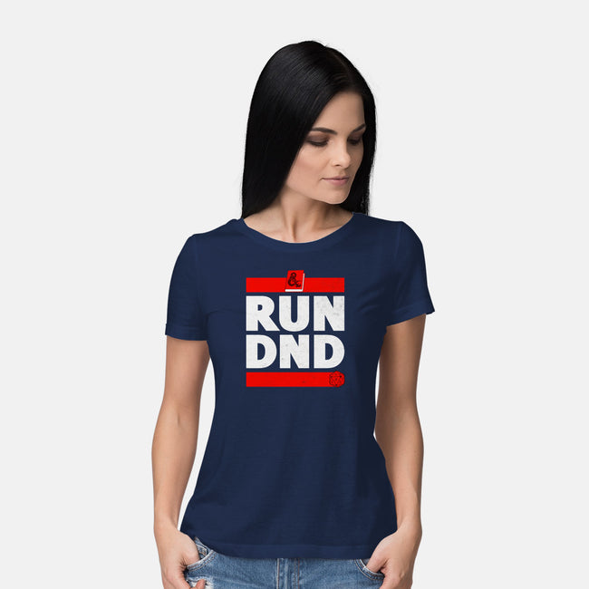 Run DND-womens basic tee-shirox