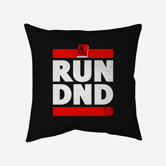 Run DND-none non-removable cover w insert throw pillow-shirox