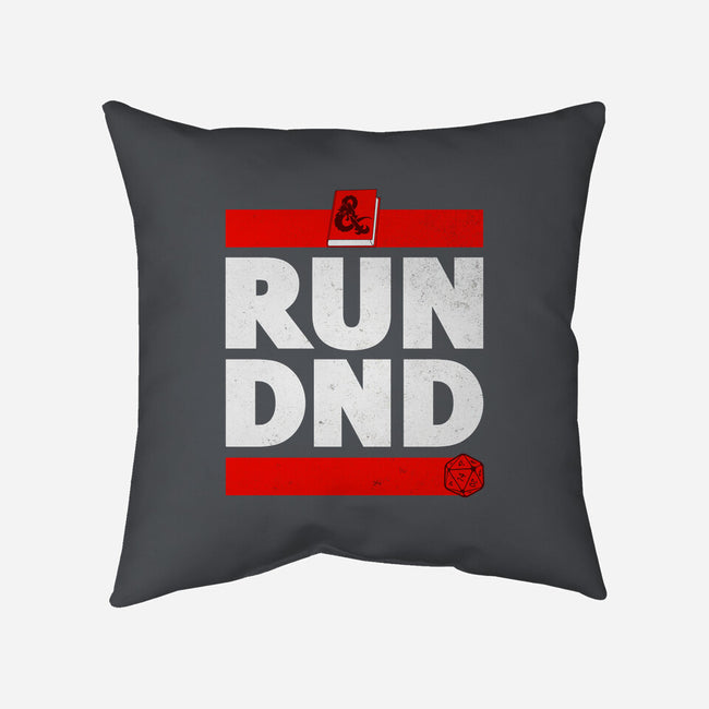 Run DND-none non-removable cover w insert throw pillow-shirox