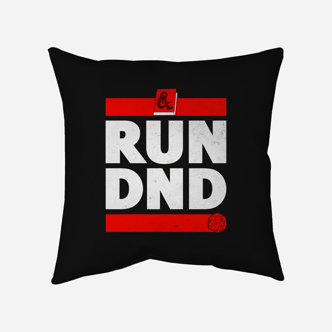 Run DND-none removable cover throw pillow-shirox