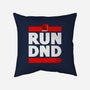 Run DND-none removable cover throw pillow-shirox