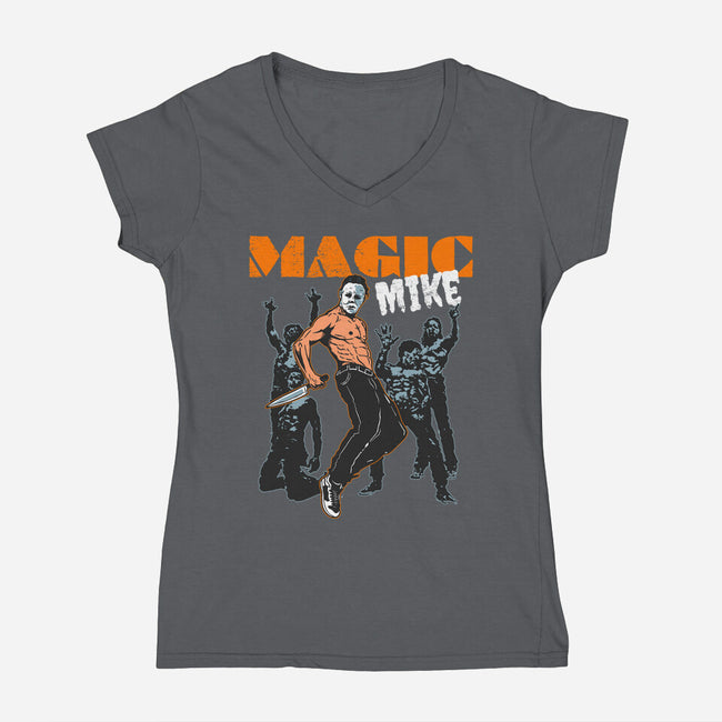 Magic Mike-womens v-neck tee-gaci