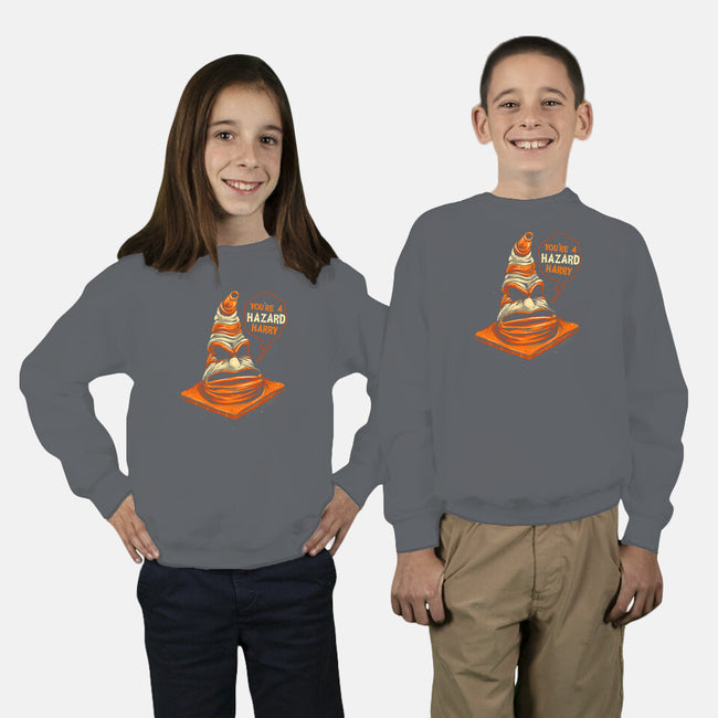 The Sorting Cone-youth crew neck sweatshirt-glitchygorilla