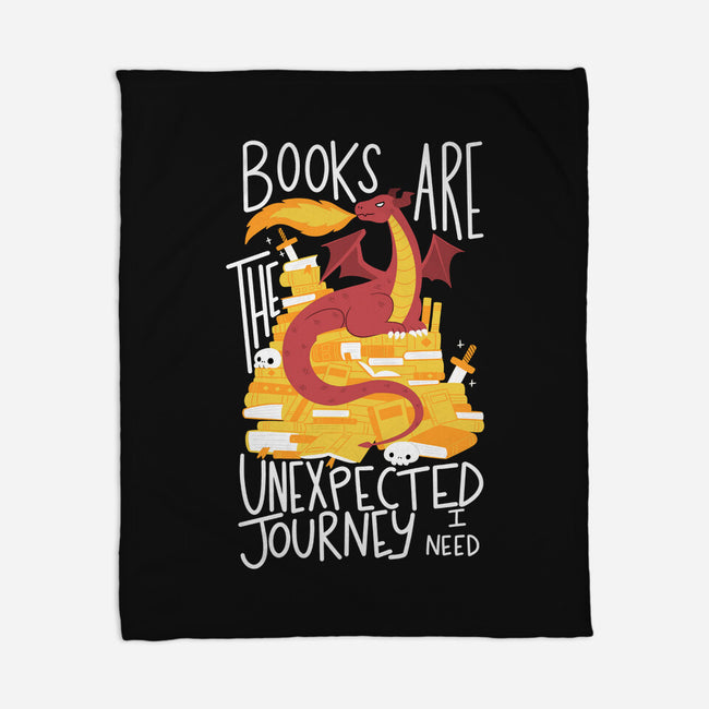 Book Dragon-none fleece blanket-TaylorRoss1