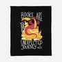 Book Dragon-none fleece blanket-TaylorRoss1