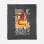Book Dragon-none fleece blanket-TaylorRoss1