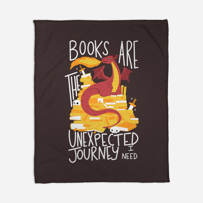 Book Dragon-none fleece blanket-TaylorRoss1