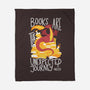 Book Dragon-none fleece blanket-TaylorRoss1